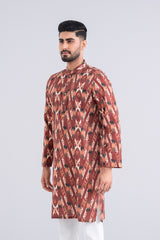 Regular Fit Printed Cotton Panjabi