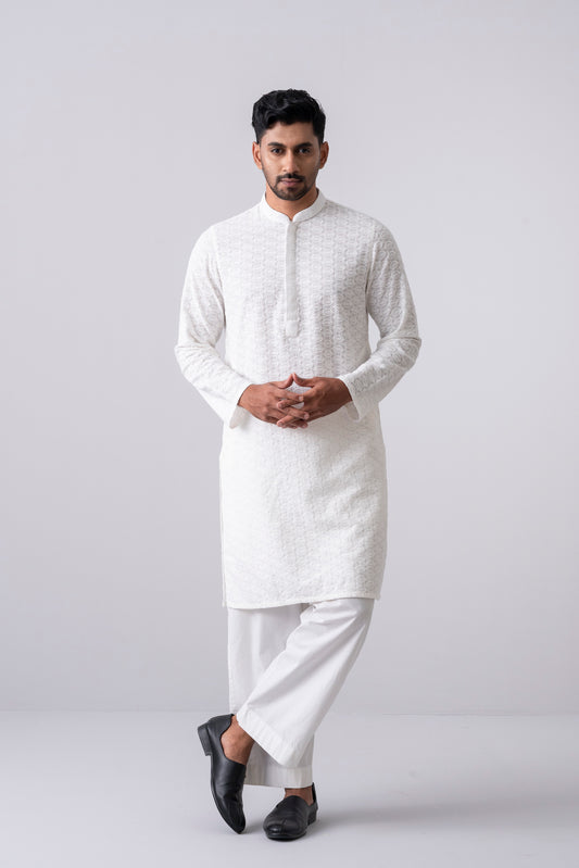 Regular Fit Semi-Formal Cotton Panjabi