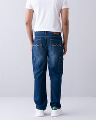 Baggy Fit Navy Jeans