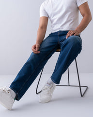 Baggy Fit Navy Jeans