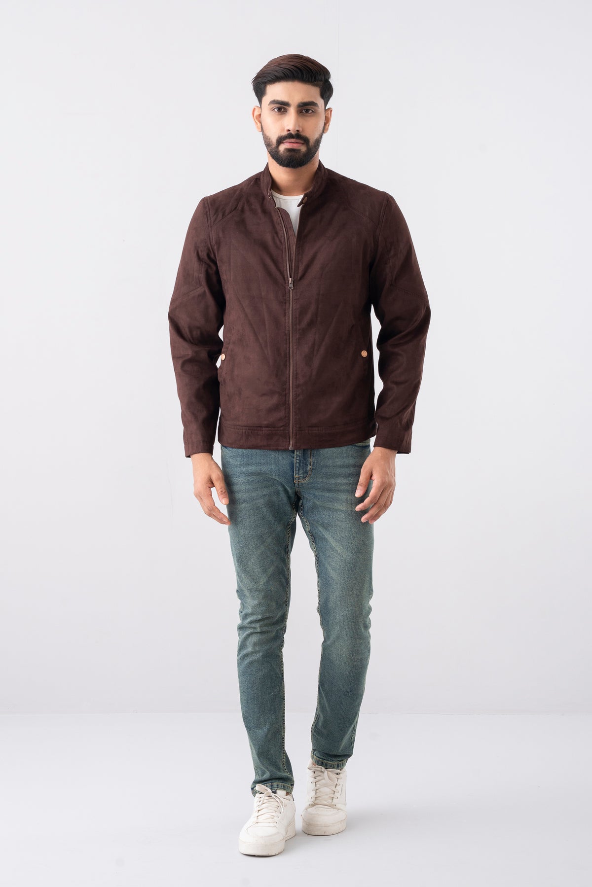 Classic Suede Biker Jacket