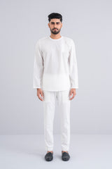 Regular Fit Embroidered Cotton Fatua