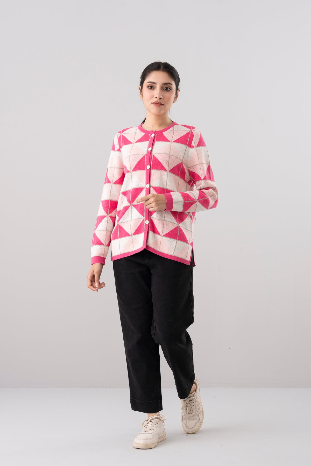 Regular Fit Jacquard Knit Sweater