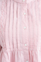 Oversized Fit Checkered Cotton Casual Shirt