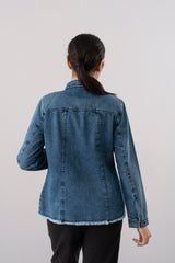 Regular Fit Mid-Washed Denim Jacket