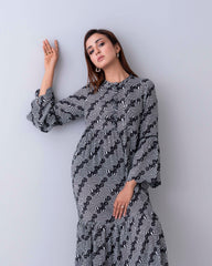 Mystika Printed Long Dress