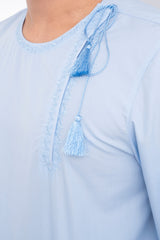Regular Fit Embroidered Cotton Fatua