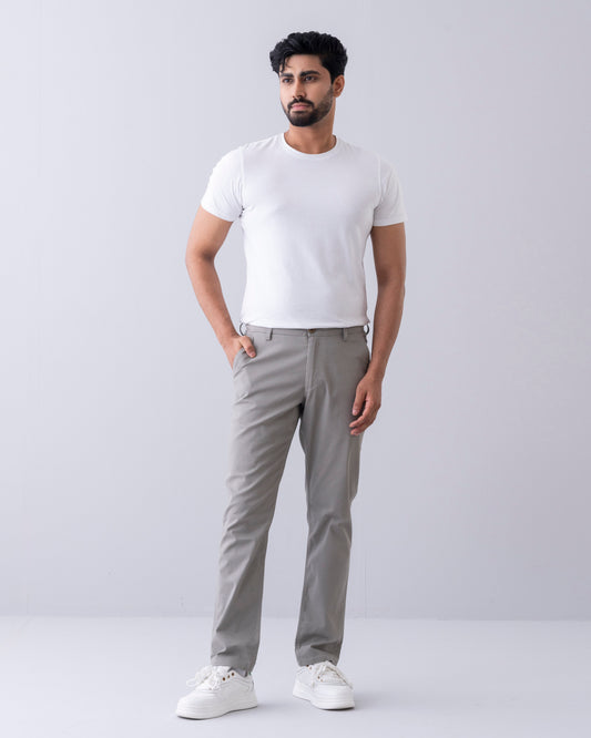 Regular Fit Solid Chinos