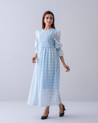 Women's Lurex Jacquard Long Dress
