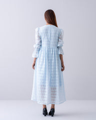 Women's Lurex Jacquard Long Dress