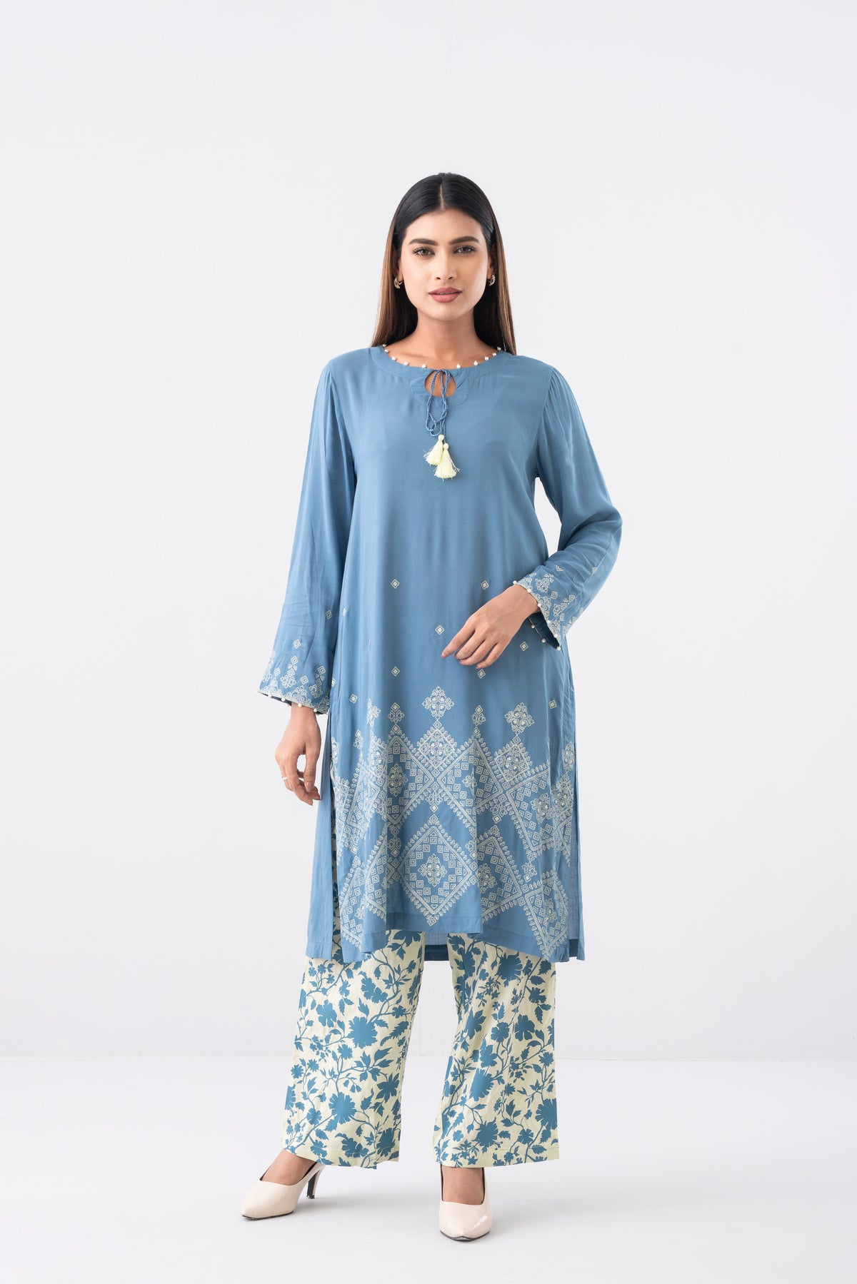 Smart Fit Embellished Two-Piece Ethnic Set