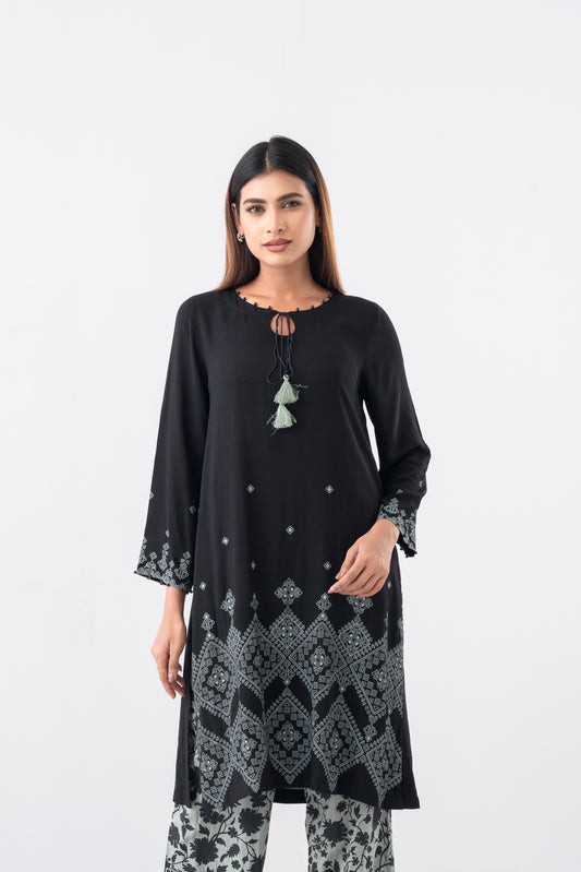 Smart Fit Embellished Viscose Two-Piece Ethnic Set