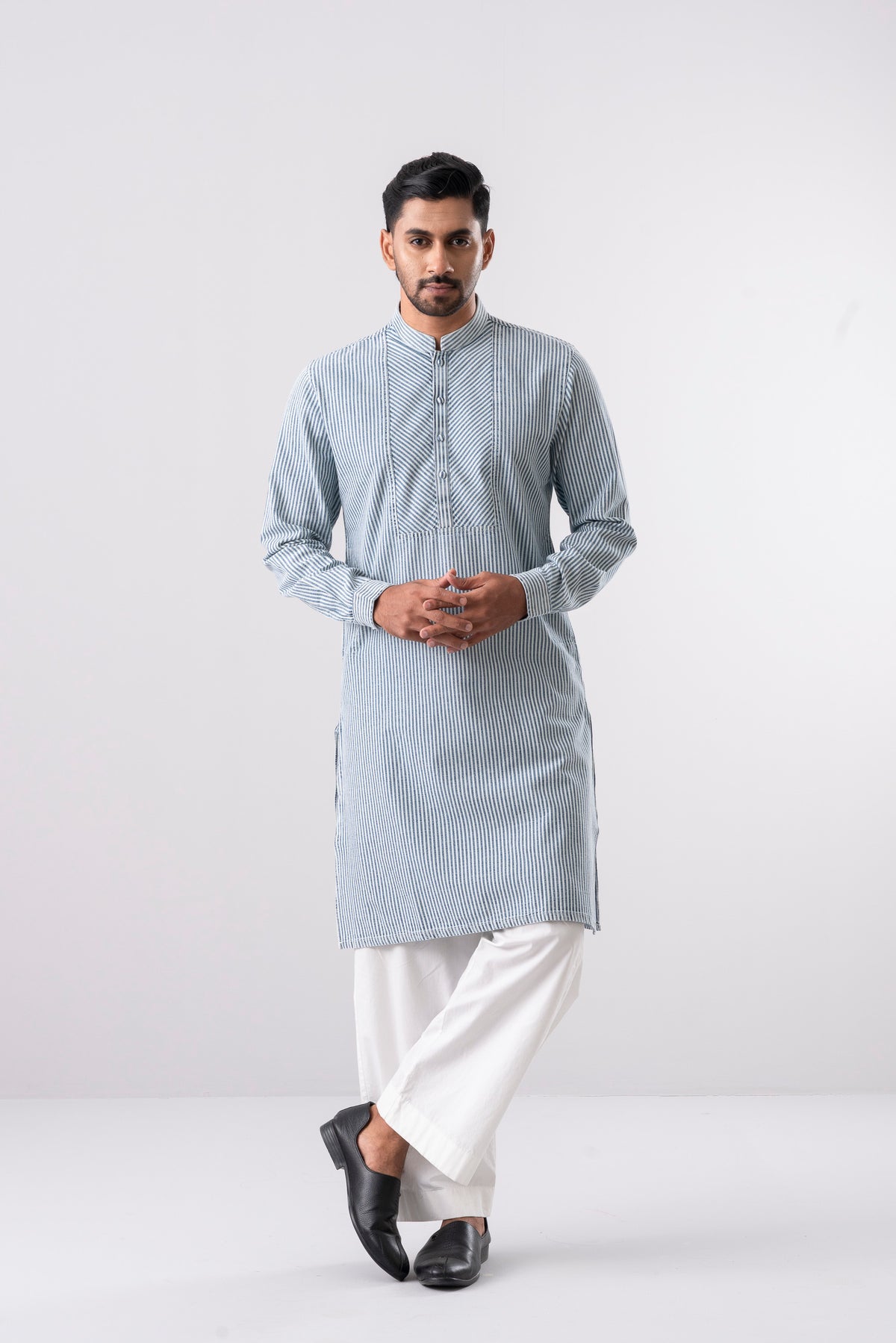 Slim Fit Wash Detail Cotton Panjabi