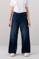 Wide Leg Indigo Denim