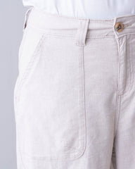 Wide Leg Cargo Twill Pant