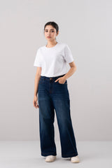 Wide Leg Indigo Denim