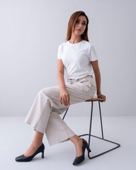 Wide Leg Cargo Twill Pant