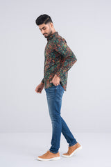 Slim Fit Printed Casual Shirt