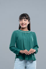 Junior Girls' Western Fashion Top (10-14 Years)