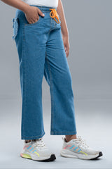 Girls' Denim Bottom (6-8 Years)
