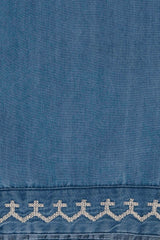 Relaxed Fit Denim-Style Ethnic Pants