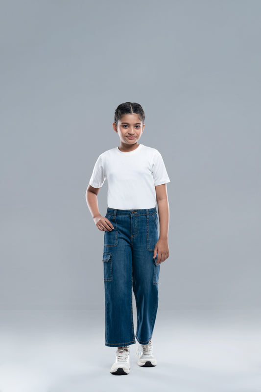Princess Denim Bottom (6-8 Years)