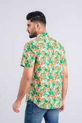 Regular Fit Tropical Printed Casual Shirt