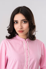 Smart Fit Checkered Ethnic Kurti