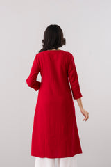 Smart Fit Embroidered Ethnic Kurta