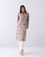 Relaxed Fit Printed One-Piece Lawn Kurti