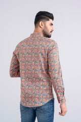 Slim Fit Paisley Printed Casual Shirt