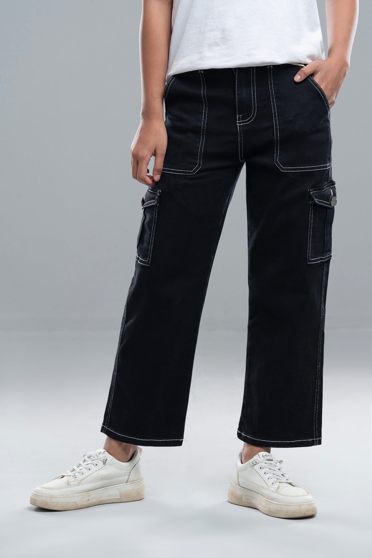 Junior Girls' Denim Bottom (10-14 Years)