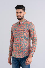 Slim Fit Paisley Printed Casual Shirt