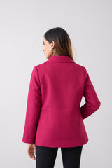 Popcorn Texture Viscose Blazer