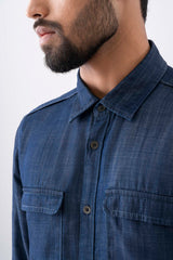 Regular Fit Denim Casual Shirt