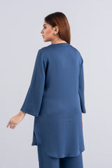 Short-Length Shamu Silk Printed Ethnic Kurti