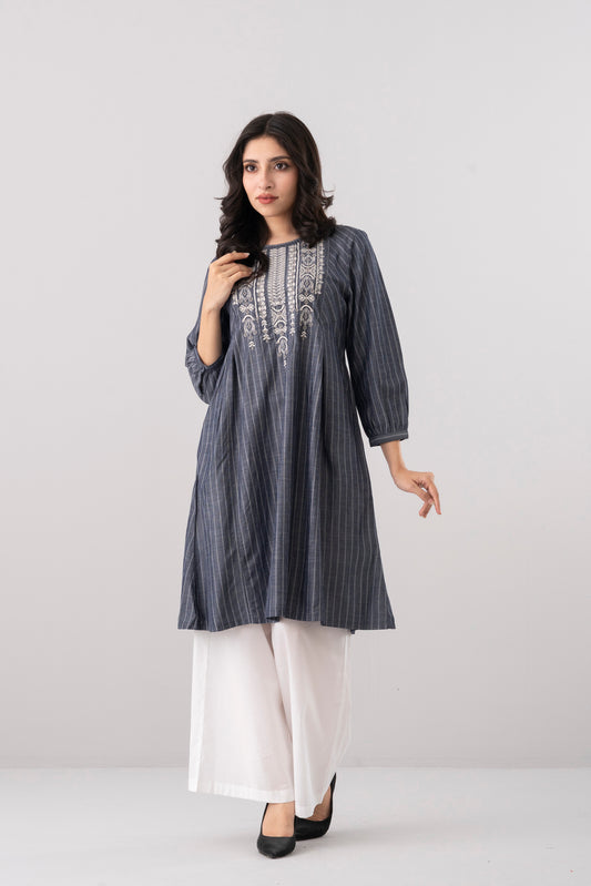 Smart Fit Striped Ethnic Kurti
