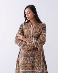 Relaxed Fit Printed One-Piece Lawn Kurti