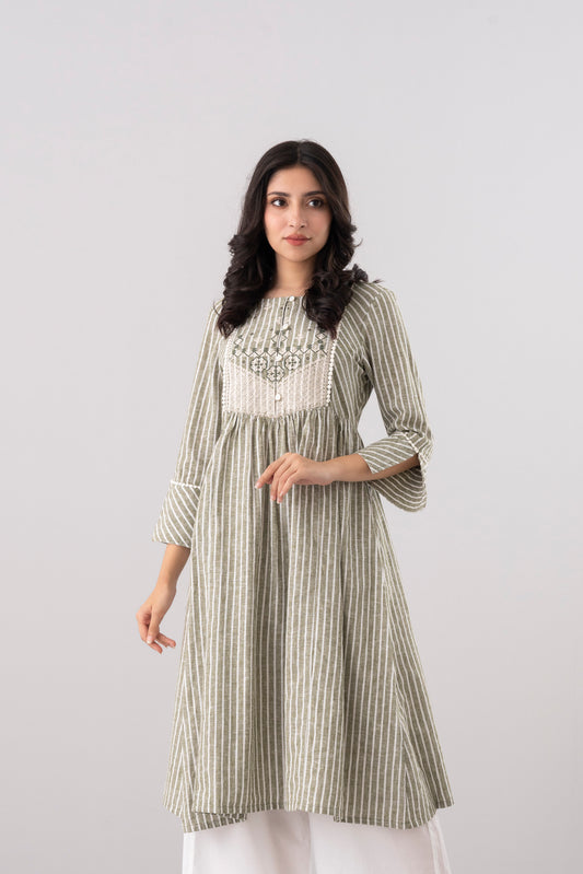 Smart Fit Embroidered Ethnic Kurta