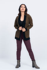 Geometric Jacquard-Textured Sweater