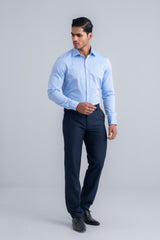Slim Fit Dobby-Textured Templeton Formal Shirt