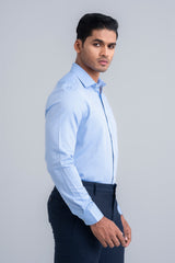 Slim Fit Dobby-Textured Templeton Formal Shirt