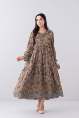 Digital Printed Long Dress - Mystika