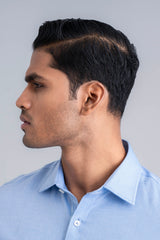 Slim Fit Dobby-Textured Templeton Formal Shirt