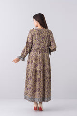 Digital Printed Long Dress - Mystika