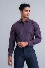 Regular Fit Dobby Striped Templeton Formal Shirt