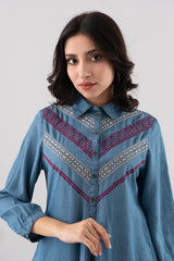 Smart Fit Denim-Style Ethnic Kurti