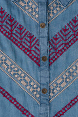 Smart Fit Denim-Style Ethnic Kurti