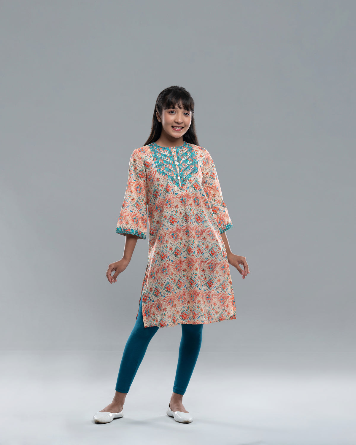 Junior Girls' Ethnic Top (10-14 Years)