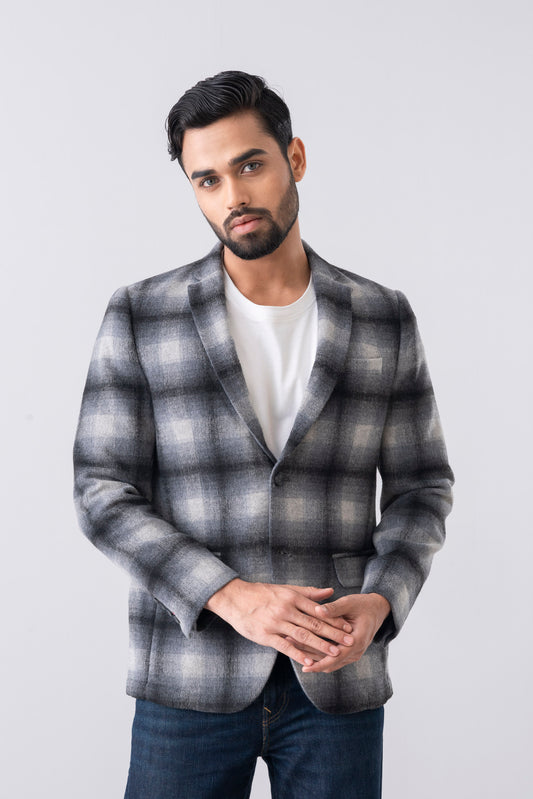Bold Checkered Blazer